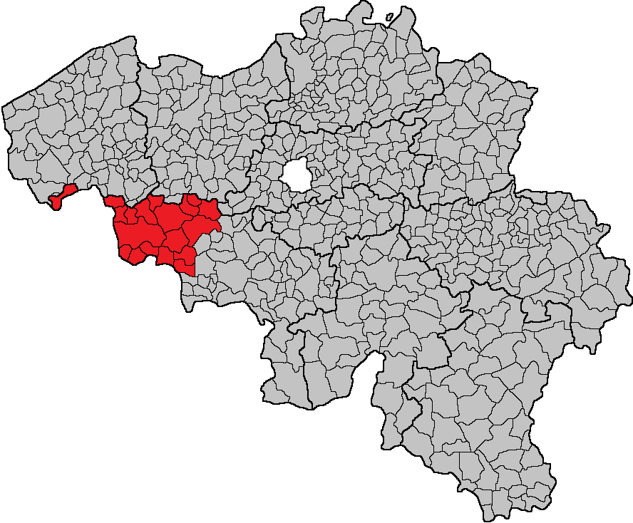 carte de la zone Wallonie Picarde